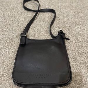 Vintage Leather Sports Coach Crossbody Handbag